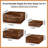 Set Of 4 Wood Display Risers Rustic Cupcake Stand Stackable
