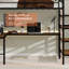 Lit mezzanine avec bureau en forme de L, grand espace de rangement et compartiments de rangement, structure de lit robuste avec escalier, garde-corps continu, peu encombrant, silencieux, sans ressorts éléphants requis-1083381180
