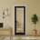Portes de placard à miroir noires 1 porte Lite