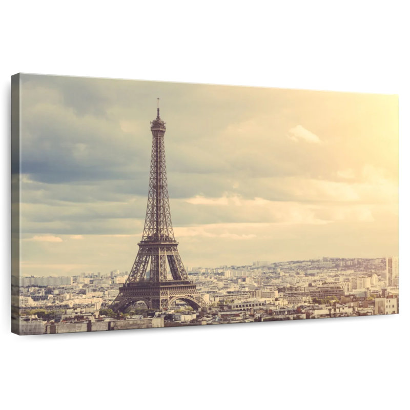 Ravi Sepia Eiffel Tower Paris, 30" H x 45" W
