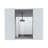 Ellegrini 1-Drawer Medicine Cabinet White-1461711667