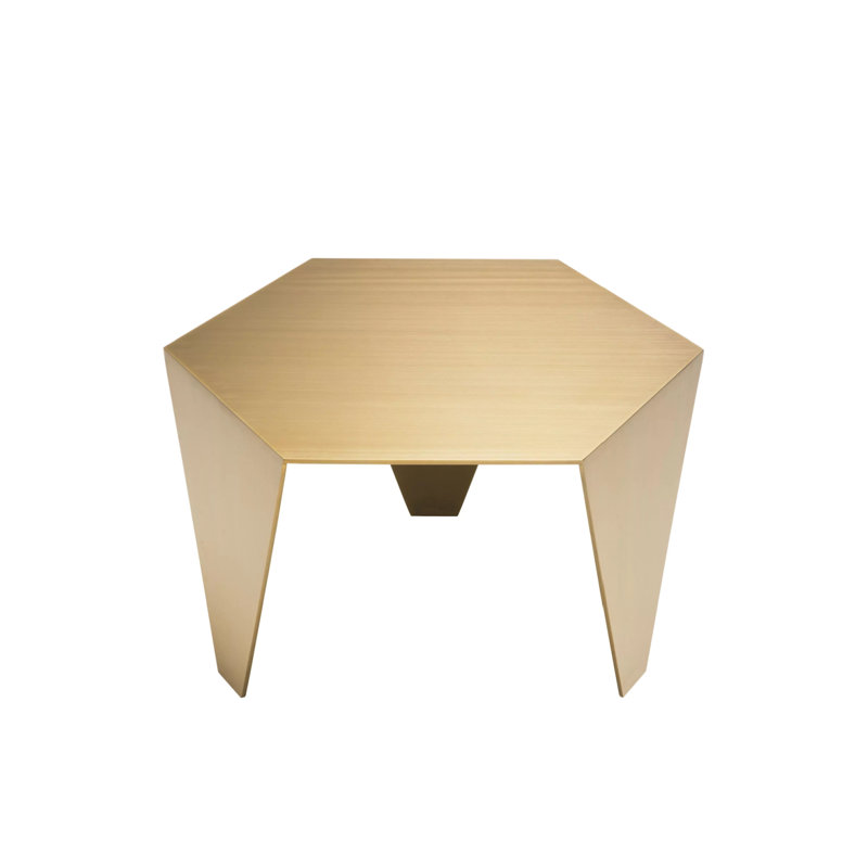 Metro End Table, Gold