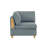 6 Seat Sectional - Steel Gray Fabric With 2X Armless Chairs, Wedges And Ottomans 6Pc Couch For Home Wedges,