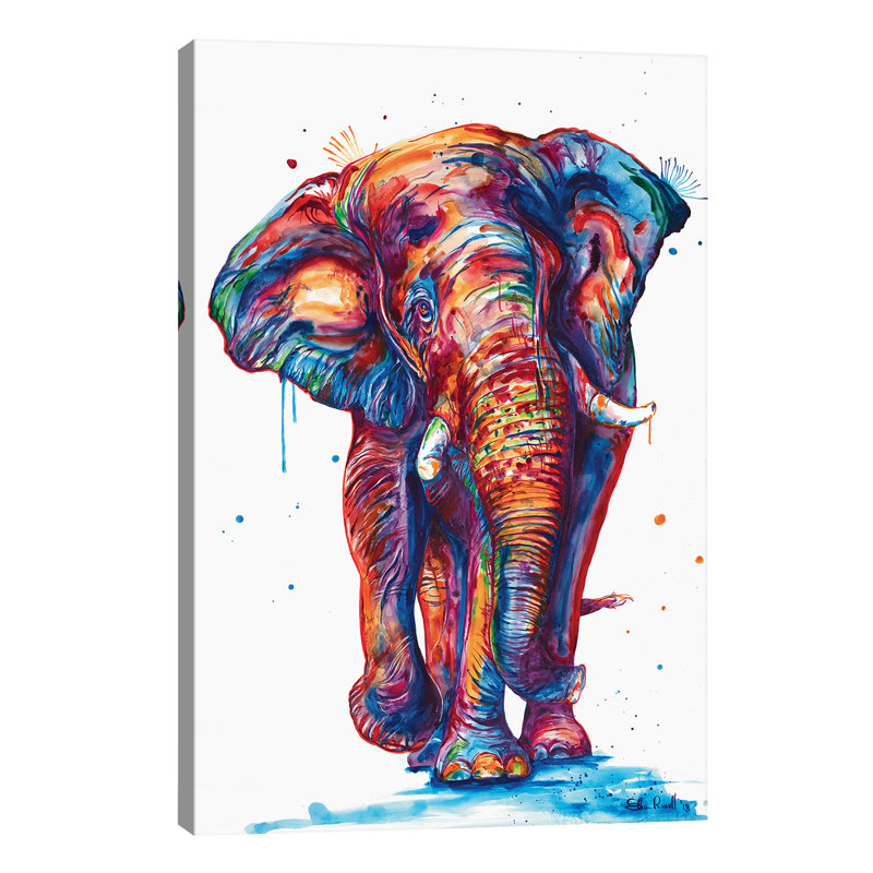 Elephant by Weekday Best - Wrapped Canvas Print, 101.6 cm H x 66.04 cm W x 3.175 cm D