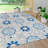 Leto Medallion Blue/Gray Indoor/Outdoor Rug-325344107