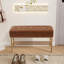 Banc de rangement en tissu
