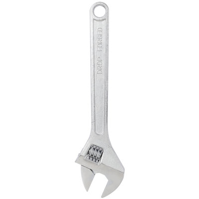 18 Inch Adjustable Wrench, Drop Forged Carbon Steel, Chrome Plated, Adjustable Spanner for Nuts, Bolts and Various Fasteners