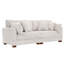 Canapé modulaire rembourré en velours côtelé beige Maelina-8406334