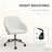 Faux Leather Office Chair, Adjustable Swivel Design For Home Office, Sleek Modern Look & Comfy Seating