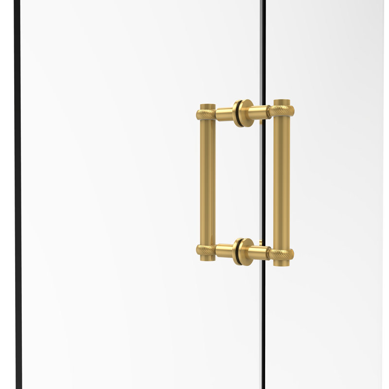 Polished Brass Contemporary Back-to-Back Shower Door Pull