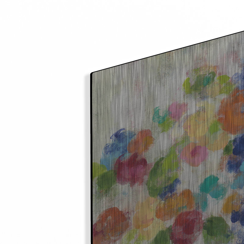  «Hydrangea Bouquet I» par Silvia Vassileva, art mural en métal, 24 po x 12 po, H 12 po x l 24 po