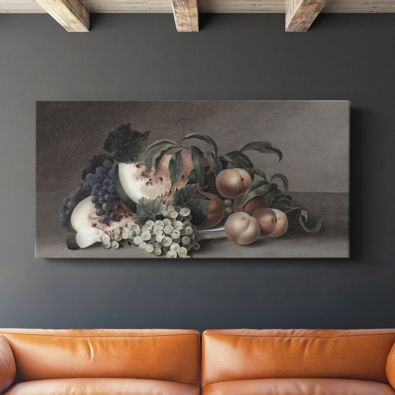 Botanical Series-CDXLVI- Toile tendue avec châssis - Prêt à accrocher, H 24 po x l 48 po