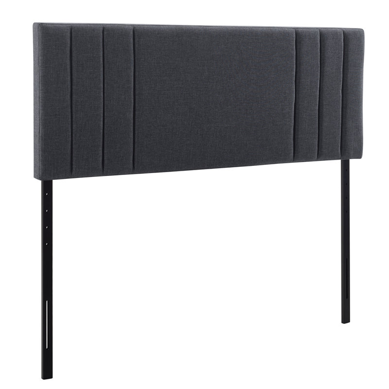 Martinsdale Upholstered Headboard, Dark Gray, King