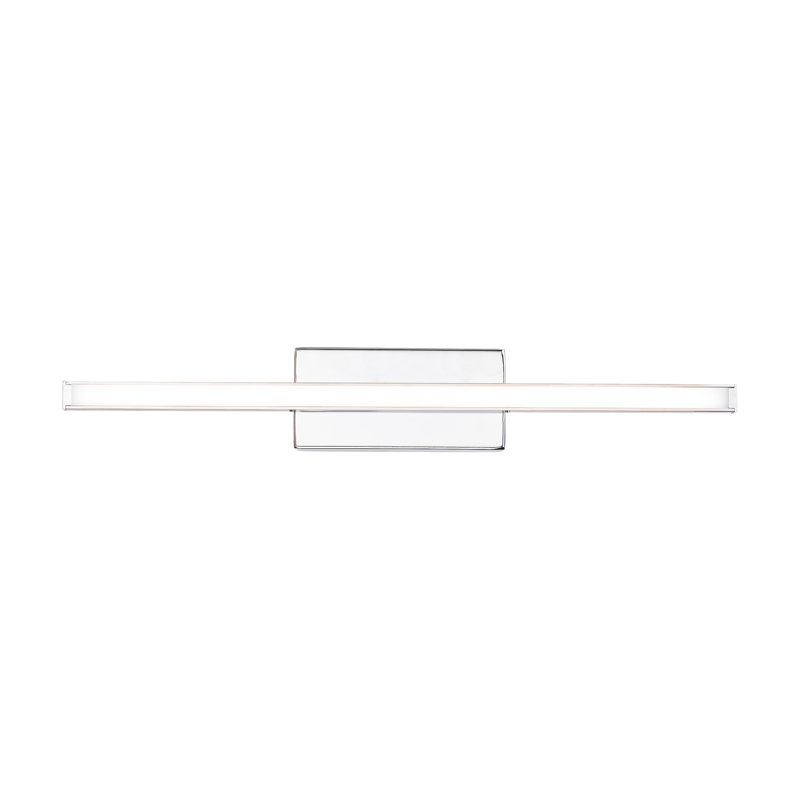 Rochelle 1 - Light LED Flush Mounted Sconce, 2.75" H x 18" W x 1.63" D, Chrome