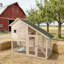 Cage à lapin, cage à lapin résistante aux intempéries, maison pour animaux spacieuse-2002185994