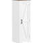 Armoire blanche pour le salon avec tablette réglable - Rangement tendance pour ajouter du style à votre