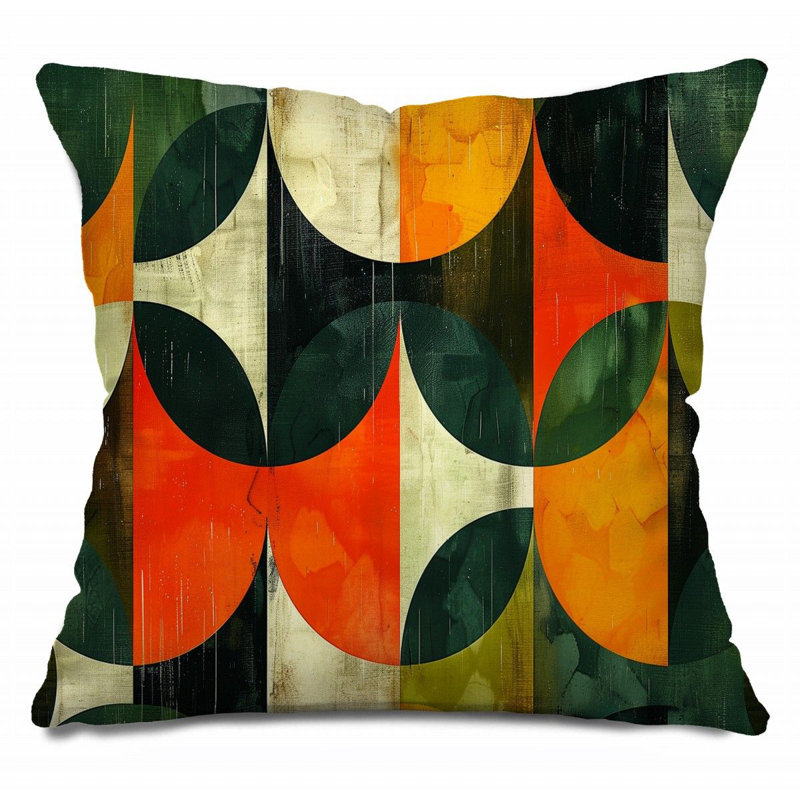 Abstract Art Throw Pillow, Creative  Pillows, 20"H x 20"W