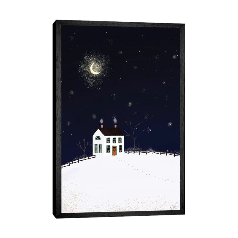 Folk Art Fusion II by Joy Laforme - Painting on Canvas, Black Framed, 66.04cm H x 45.72cm W x 3.81cm D