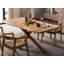 Brook Hallow Acacia Solid Wood Top Metal Base Dining Table-34966240-34966238