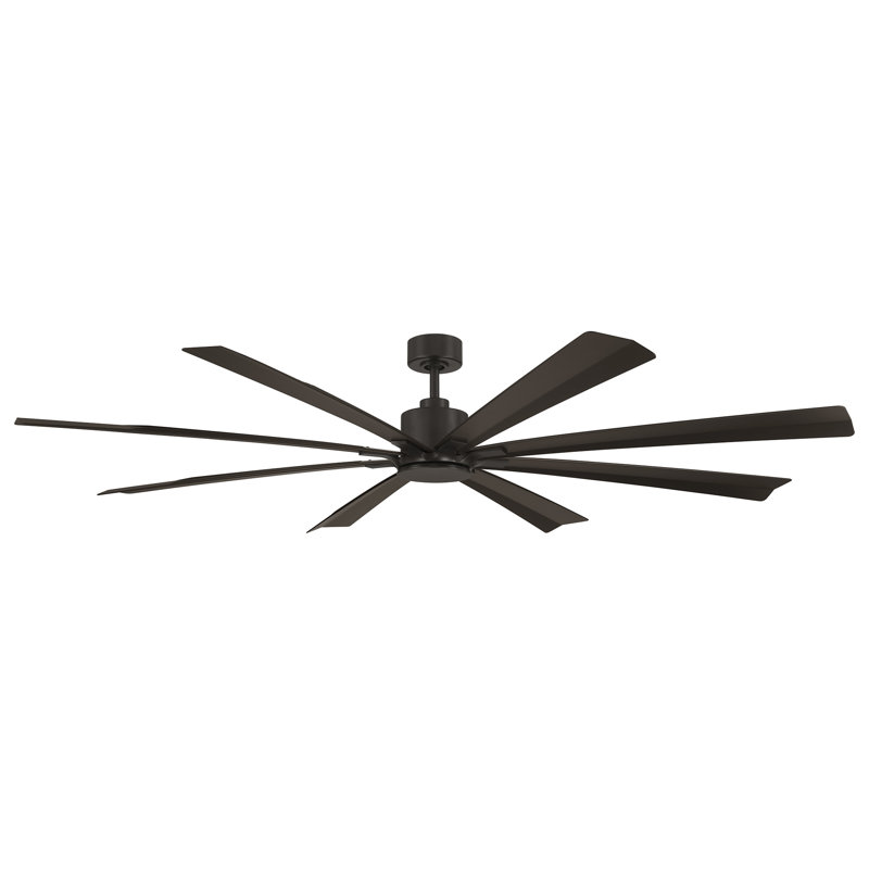 Size Matters 8-Blade Smart Ceiling Fan, 84", No, Bronze