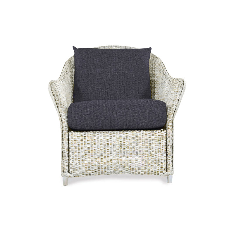 Weekend Retreat Outdoor Lounge Chair, Decorline Navy, Mink