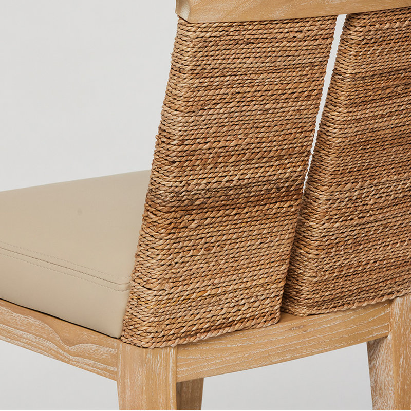 Reed Counter Stool, Cream Seat/Saddle Frame