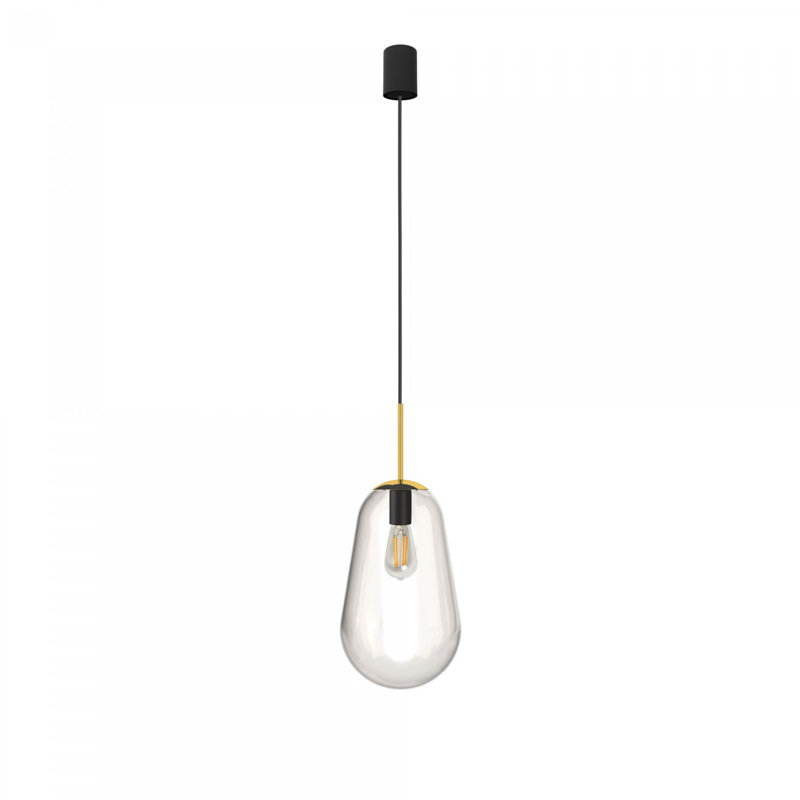 Penryn 1 - Light Black Single Pendant, 188cm H x 22cm W x 22cm D