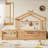 Floor Bed With Guardrails And Roof-722962096-722962097