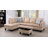 Dove Gray L Shaped Right Hand Facing Sectional Sofa, Sofa & Chaise-87463991-89287527