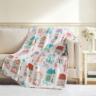 Plaid Lenox Bubble Plush 50x70, Spice Village