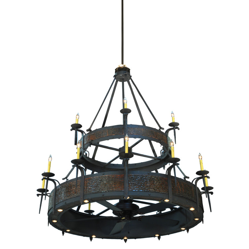 Rustic Lodge 34 - Light Chandelier