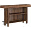 Table de bar - Bois - 1 pièce - Table de bar - Brun - Rangement à plusieurs niveaux-133605526