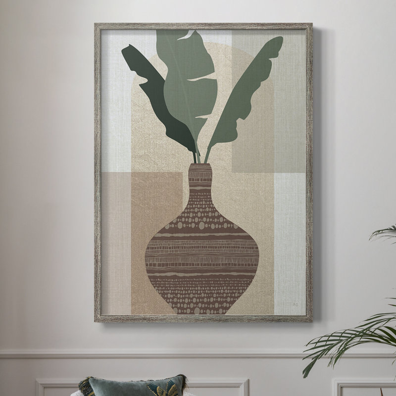 Reproduction encadrée Lindos II - bois massif 49085, H 11 po x l 9 po