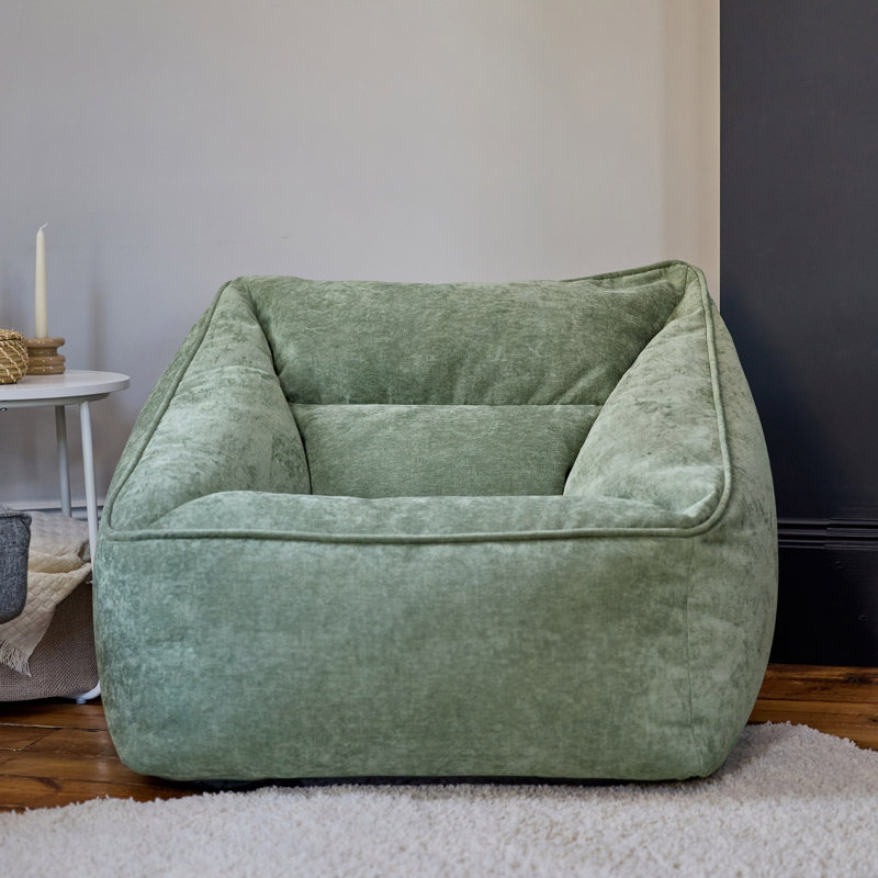 Natalia Armchair Bean Bag, Chenille, Green
