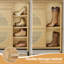Armoire de rangement pour chaussures 20 paires avec 2 tiroirs rabattables et tablettes réglables-121650395