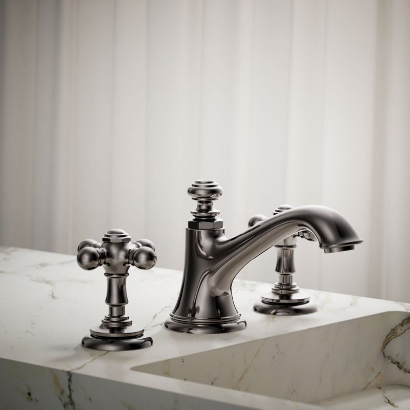 Artifacts® Bathroom Sink Cross Handles, Vibrant Titanium