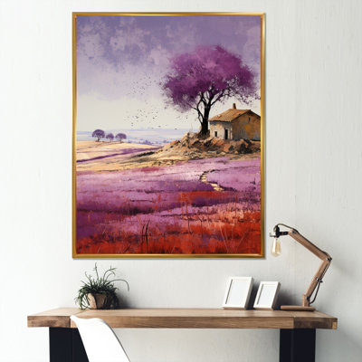 " Purple Field In French Riviera "