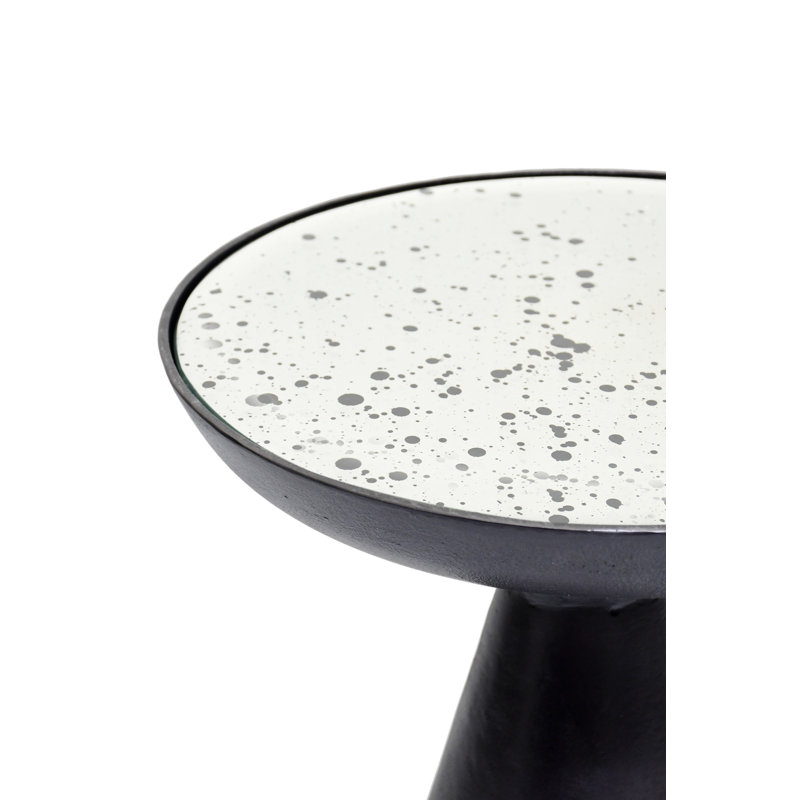 Table d'appoint en forme de sablier, Noir
