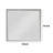 Wood Flat Wall Mirror