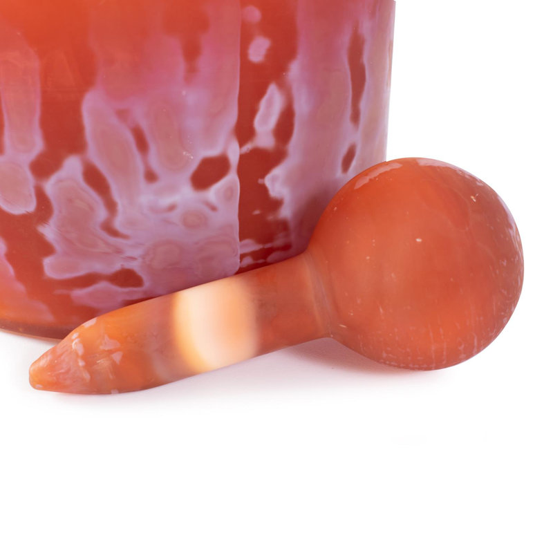 Petite bouteille en verre tangerine Mercer, Petit
