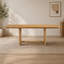 Ensemble de table et de chaises extensibles en bois massif pour 6 personnes avec banc rembourré