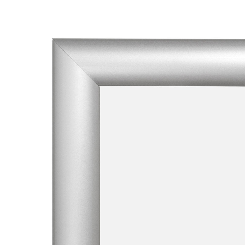 Cadre photo simple en métal, Argent, 10 po x 36 po