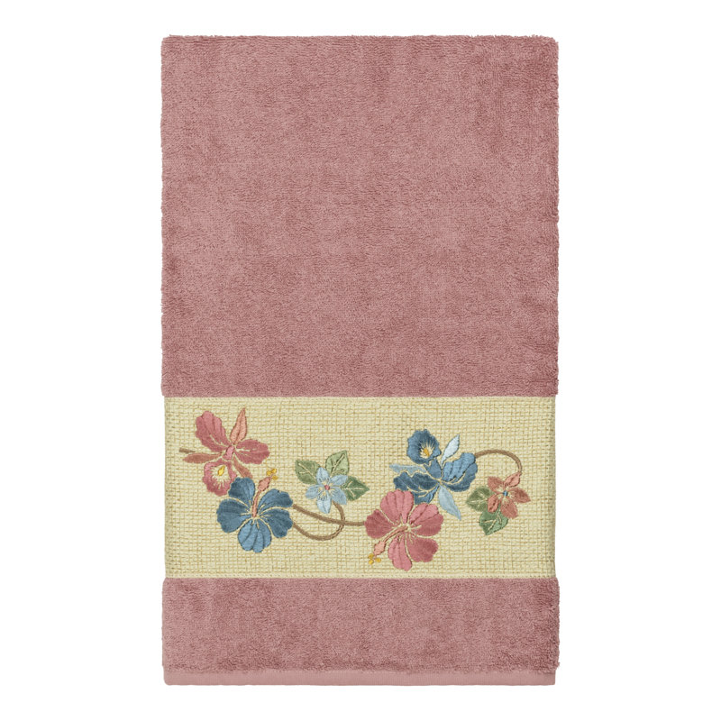 Caroline Turkish Cotton Midweight Bath Towel, Tea Rose