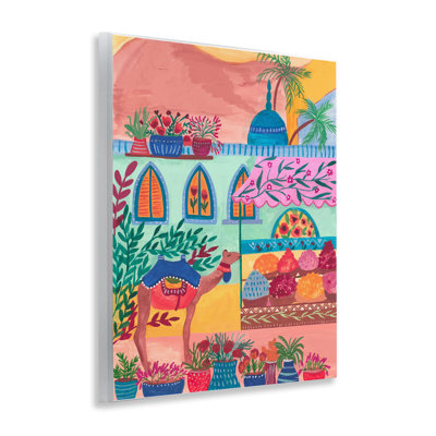 Exotic Egypt Camel Wall Plaque, design by Nabeela Rumi