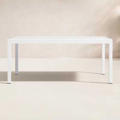 Aynura 71'' Plastic / Acrylic Outdoor Dining Table