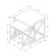 Ensemble de tables gigognes 2 pièces Modern