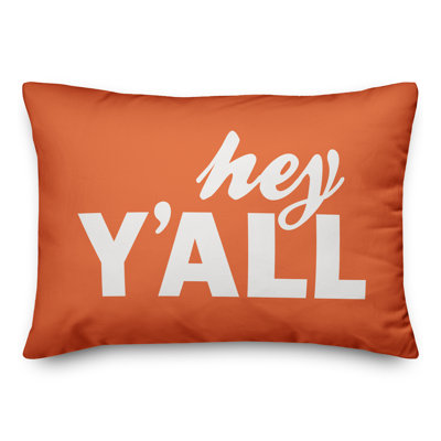  Housse et insert pour coussin rectangulaire Hey Y'all