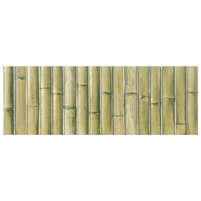 Bamboo 5.88'' W x 11.88'' L Tile, Matcha Green