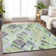 Premium Machine Washable Prisco Green Rug