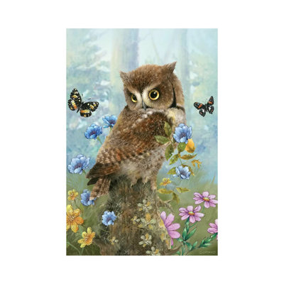 «Owl in the Meadow» par Giordano Studios - impression sur toile tendue